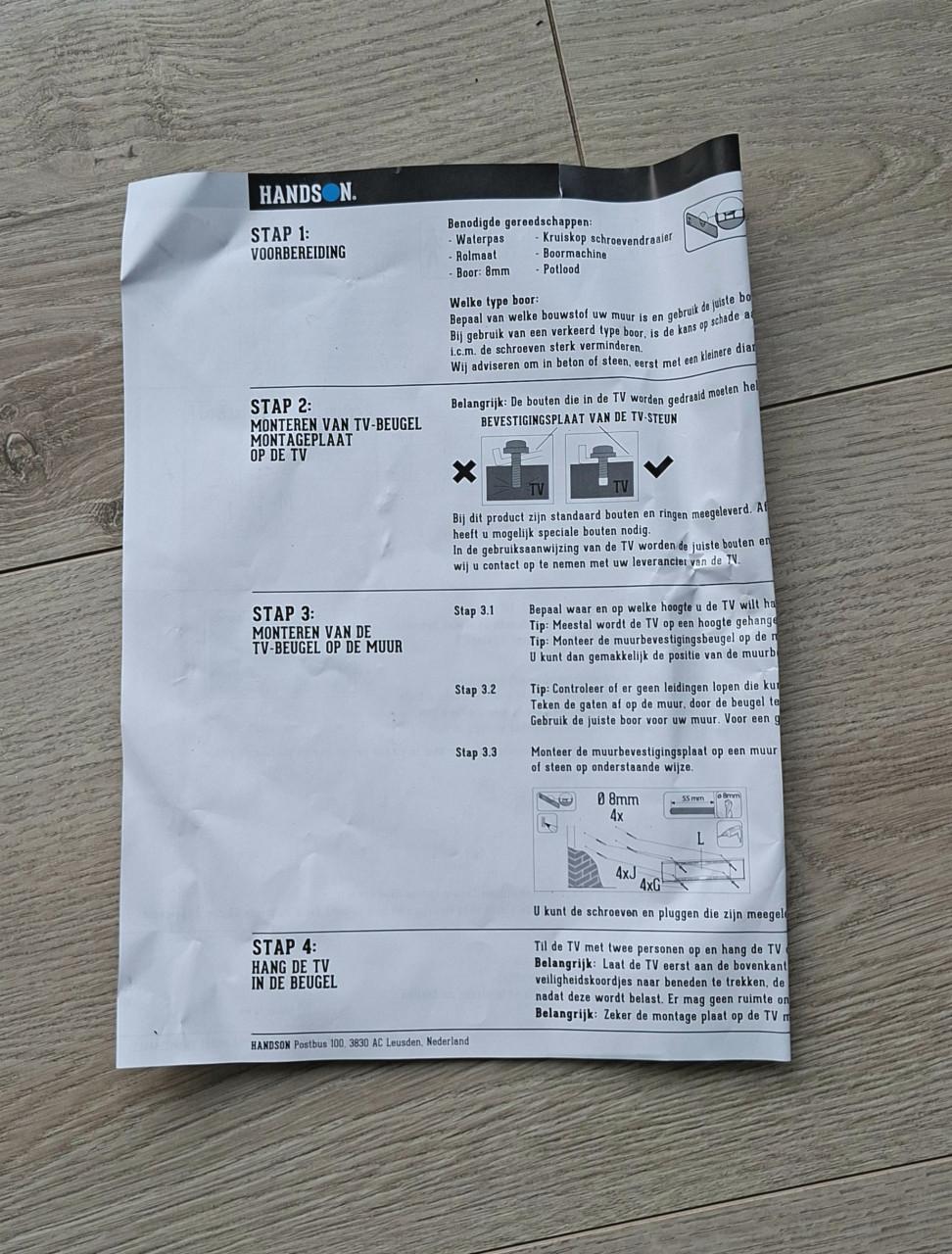 Stevige kantelbare TV beugel