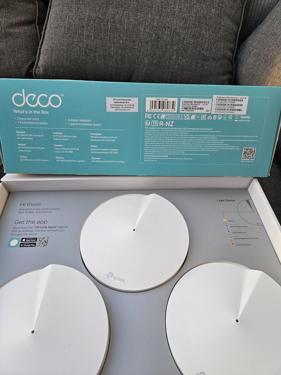 Nieuw TP-Link Deco M5 AC1300 Whole Home Mesh Wi-Fi Systeem