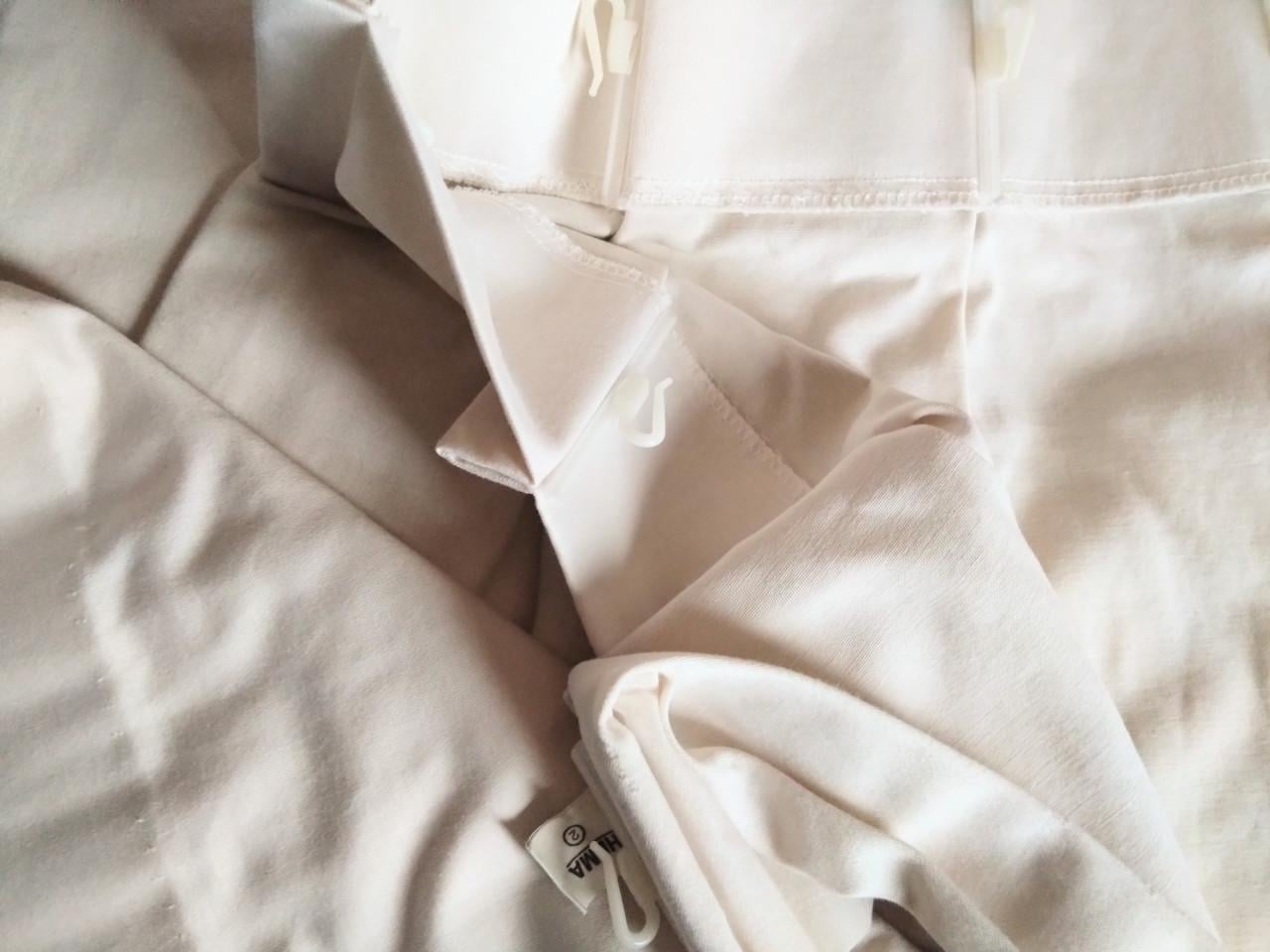 Zeer mooie overgordijnen ecru / off white izgst