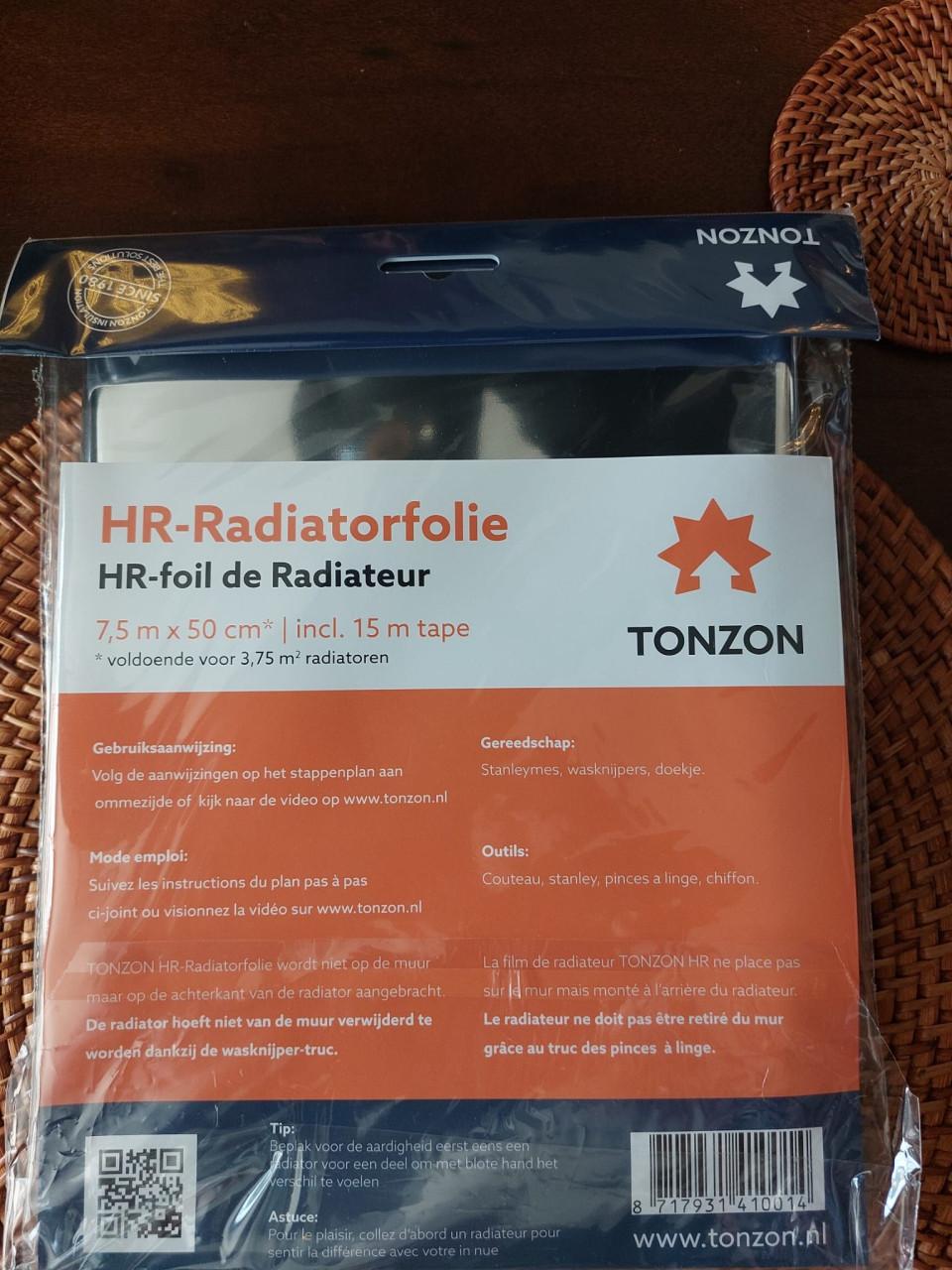 Tonzon radiatorfolie 6 stuks