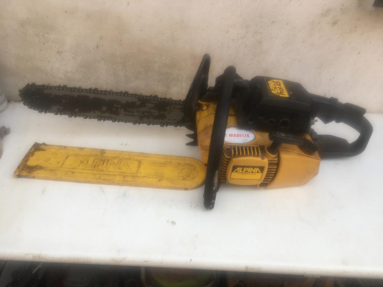 Motorzaag/ kettingzaag alpina prof 45 zaagblad 40 cm goede zaagketting