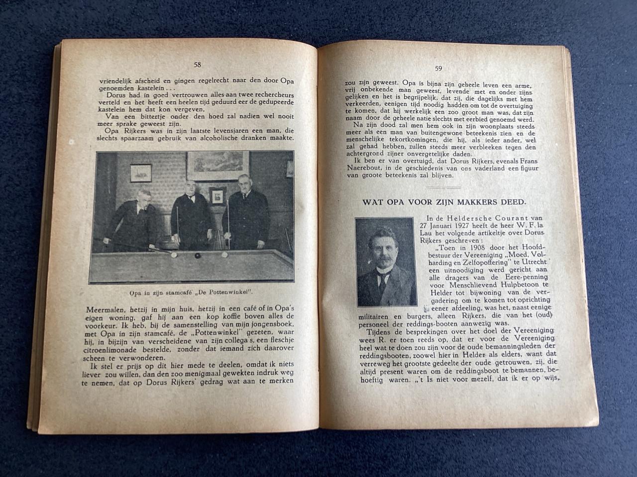 Dorus Rijkers. (Boek) 1928.