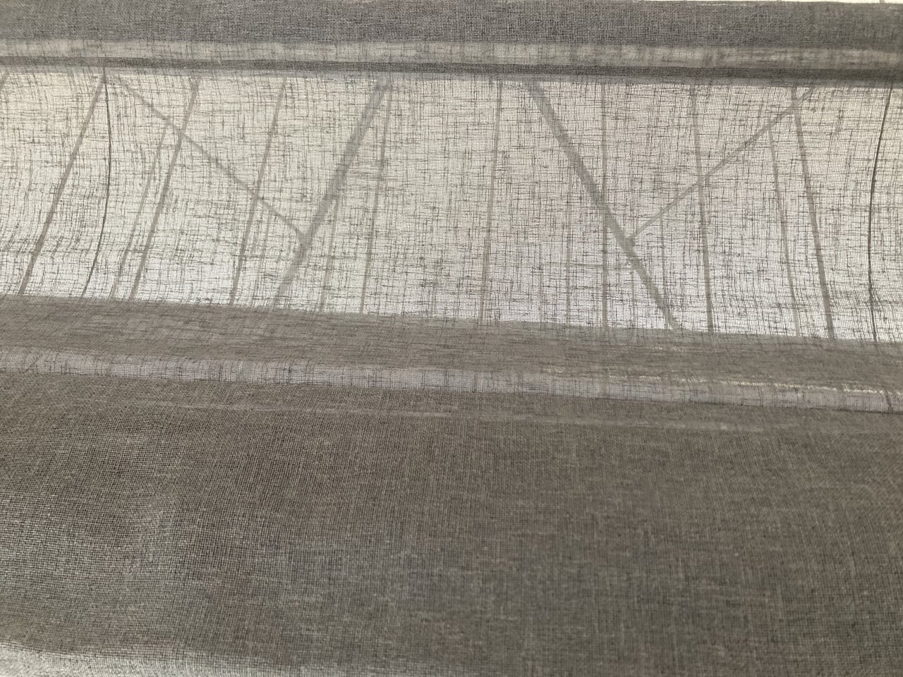 Twee vouwgordijnen op maat - breedte 260 cm hoogte 192,5