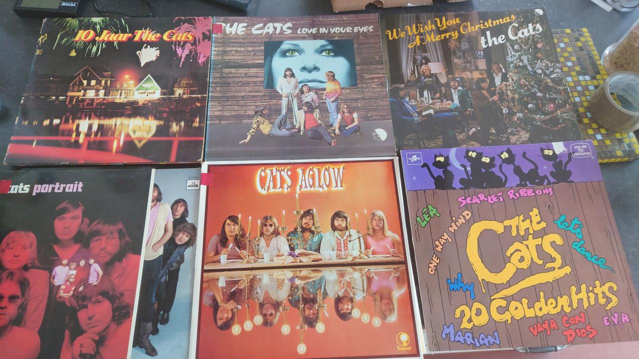 6 x Vinyl LP van The Cats