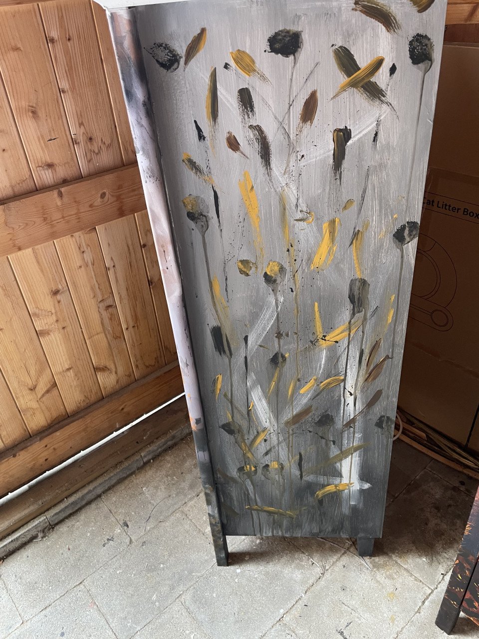 Unieke Ladekast met wolvenprint