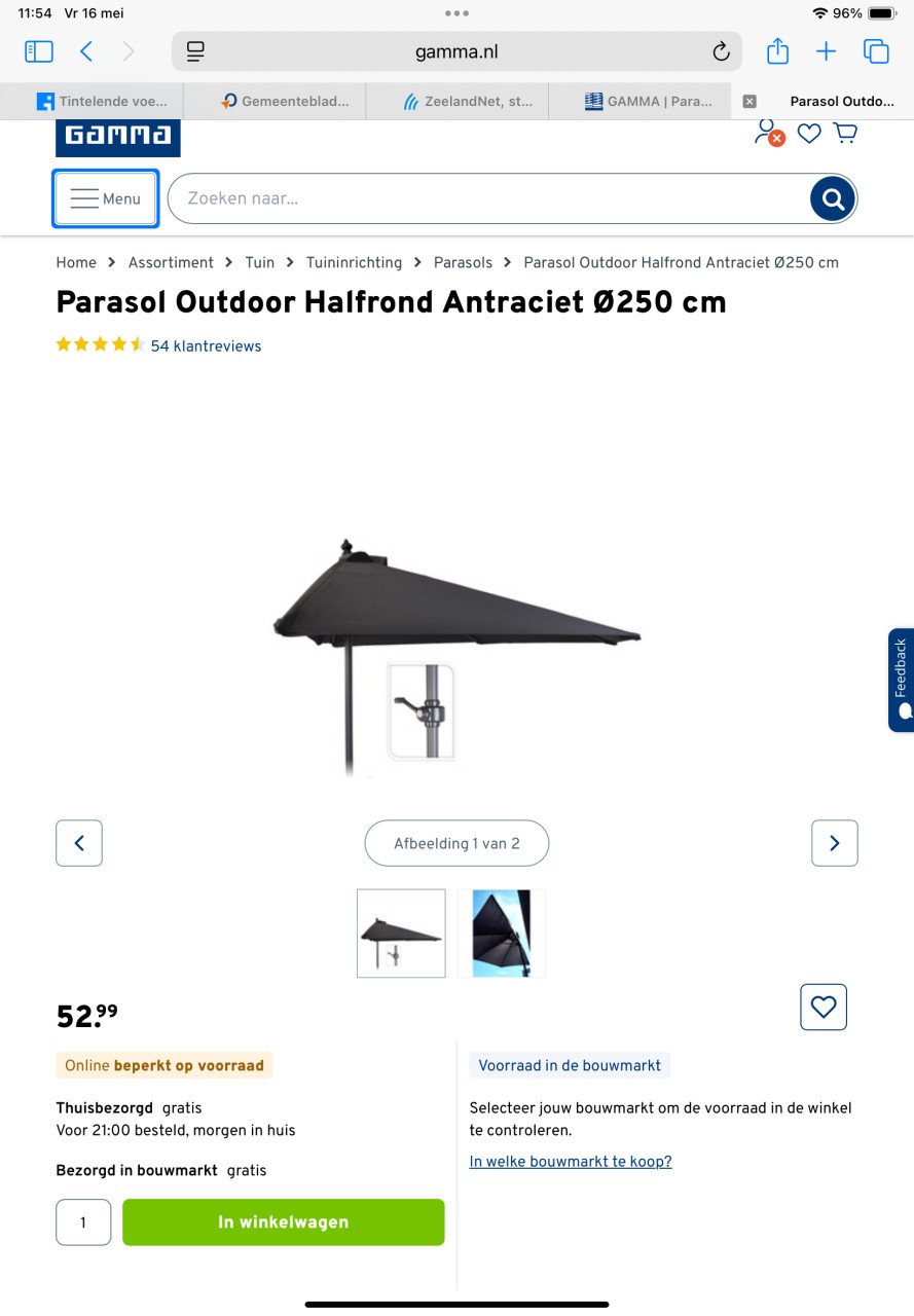 PARASOL(halve) BALKON