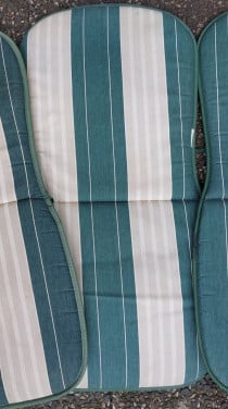 4 st Tuinstoelkussens 80 x 43 cm.