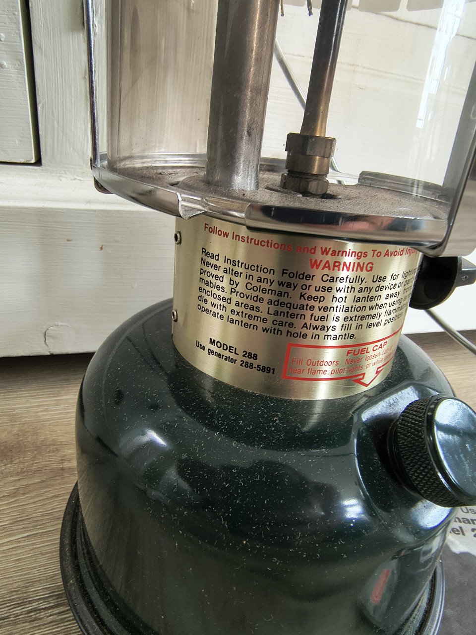 Prachtige Coleman olielamp, Coleman CL2, 288-700, IZGS!