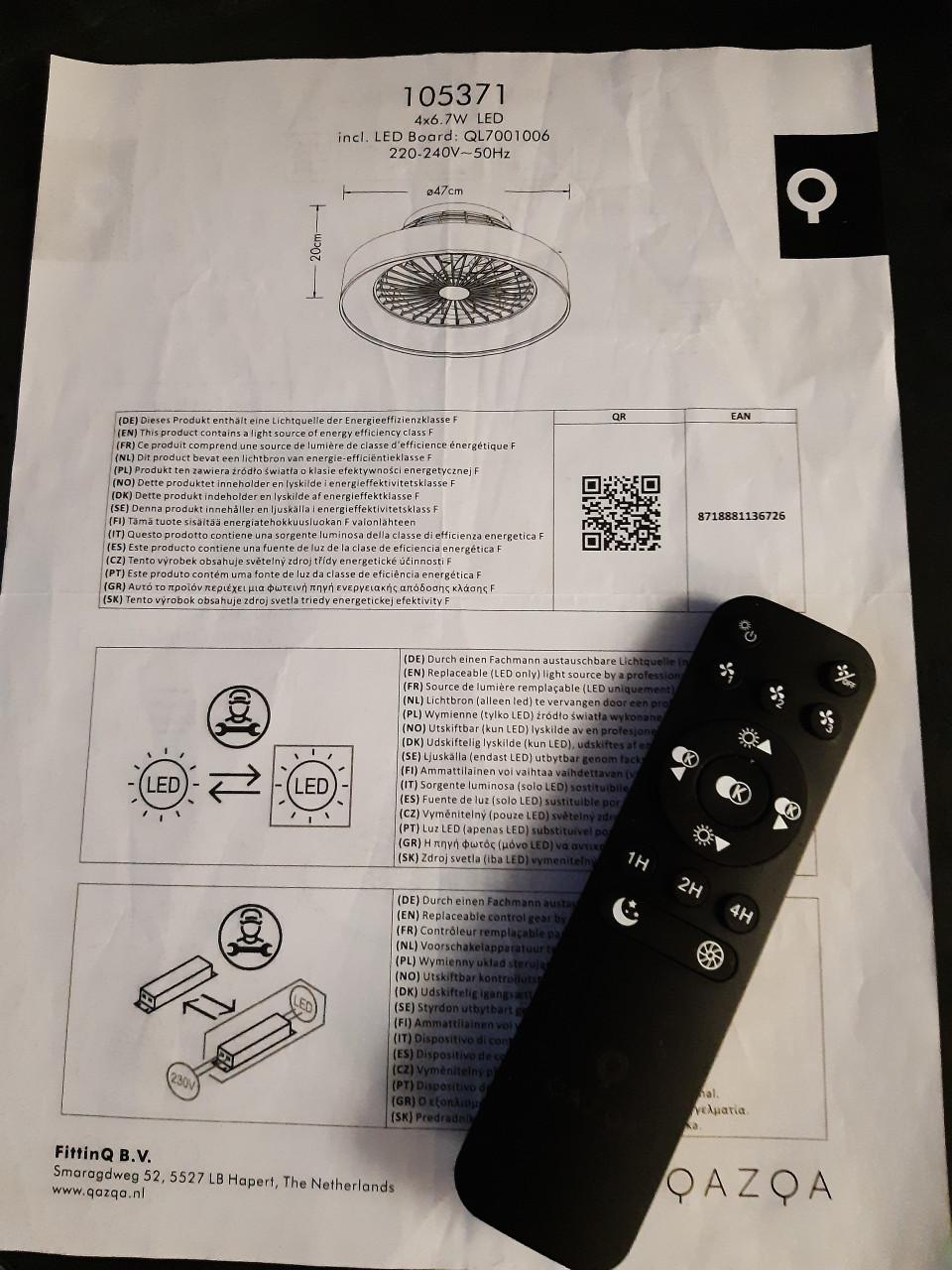 Plafond lamp ventilator