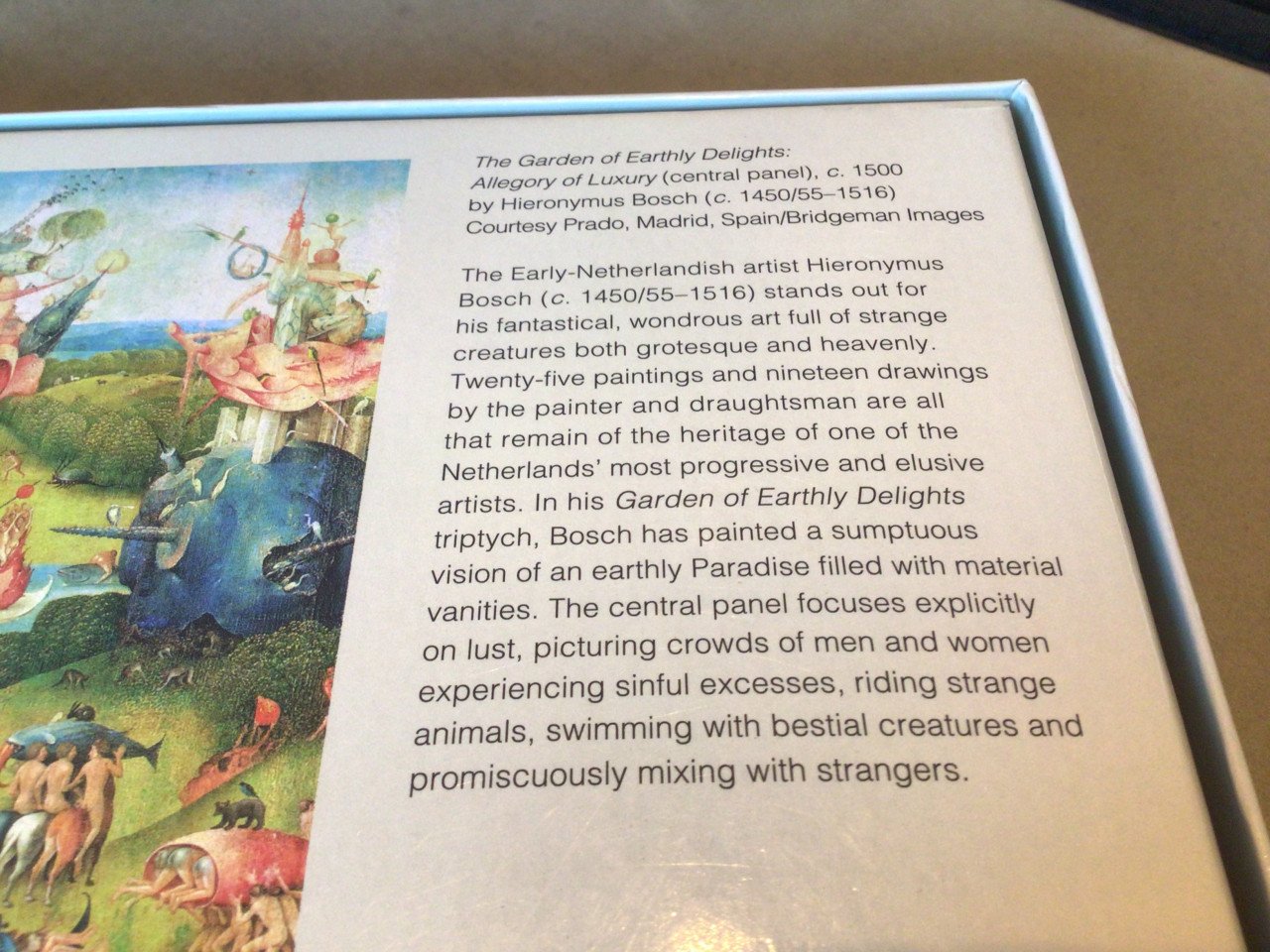 The garden of earthly delights