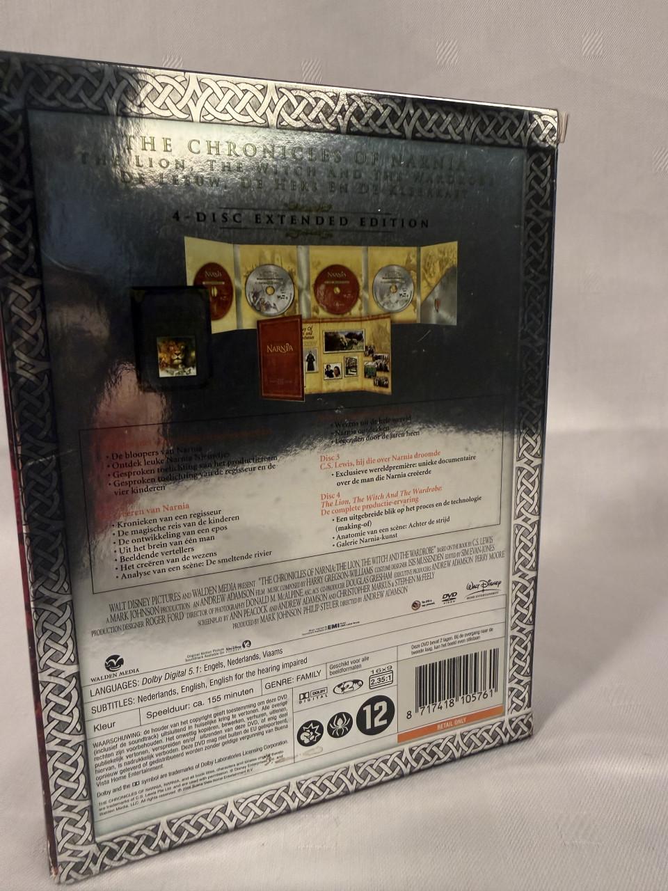 Narnia 4 Disc Extended Edition Luxe DVD Box Compleet