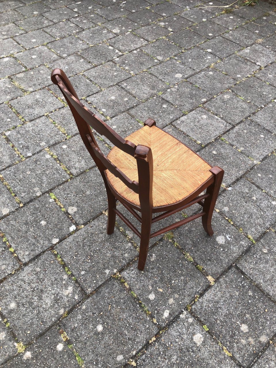 Oude boeren stoel.