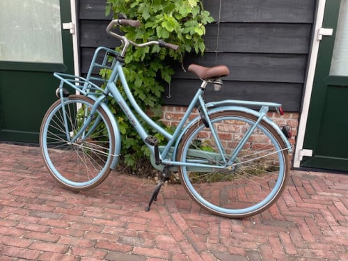 Damesfiets Sparta Pick up, blauw.