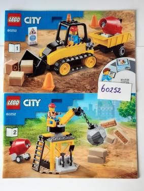 LEGO City 60252: bouwplaats met bulldozer , sloopkogel, cementmolen