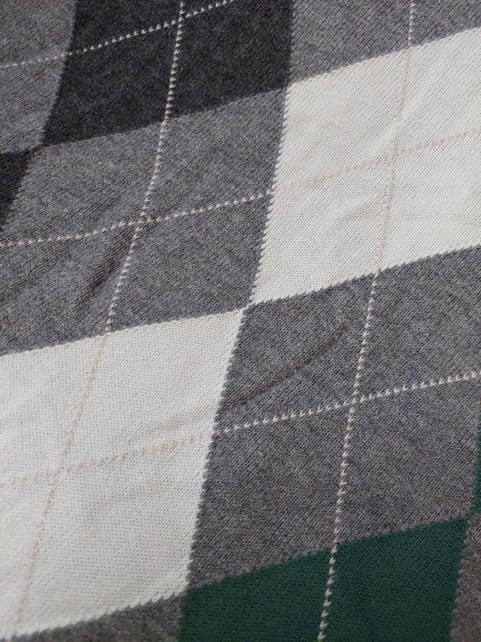 3 geruite damestruien mt Large grijs, marine