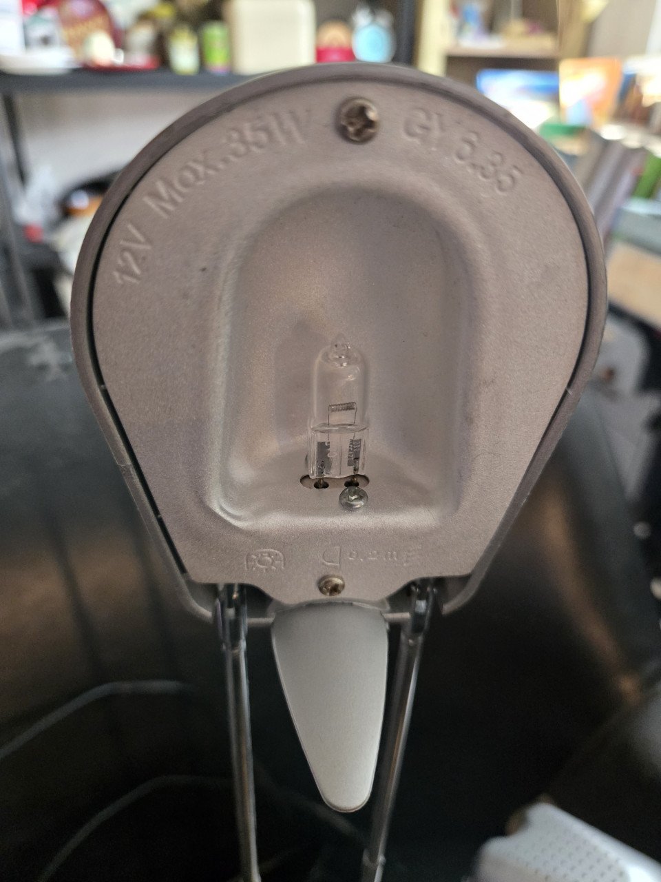 2x uitschuifbare bureaulamp zilvergrijs Massive 906825
