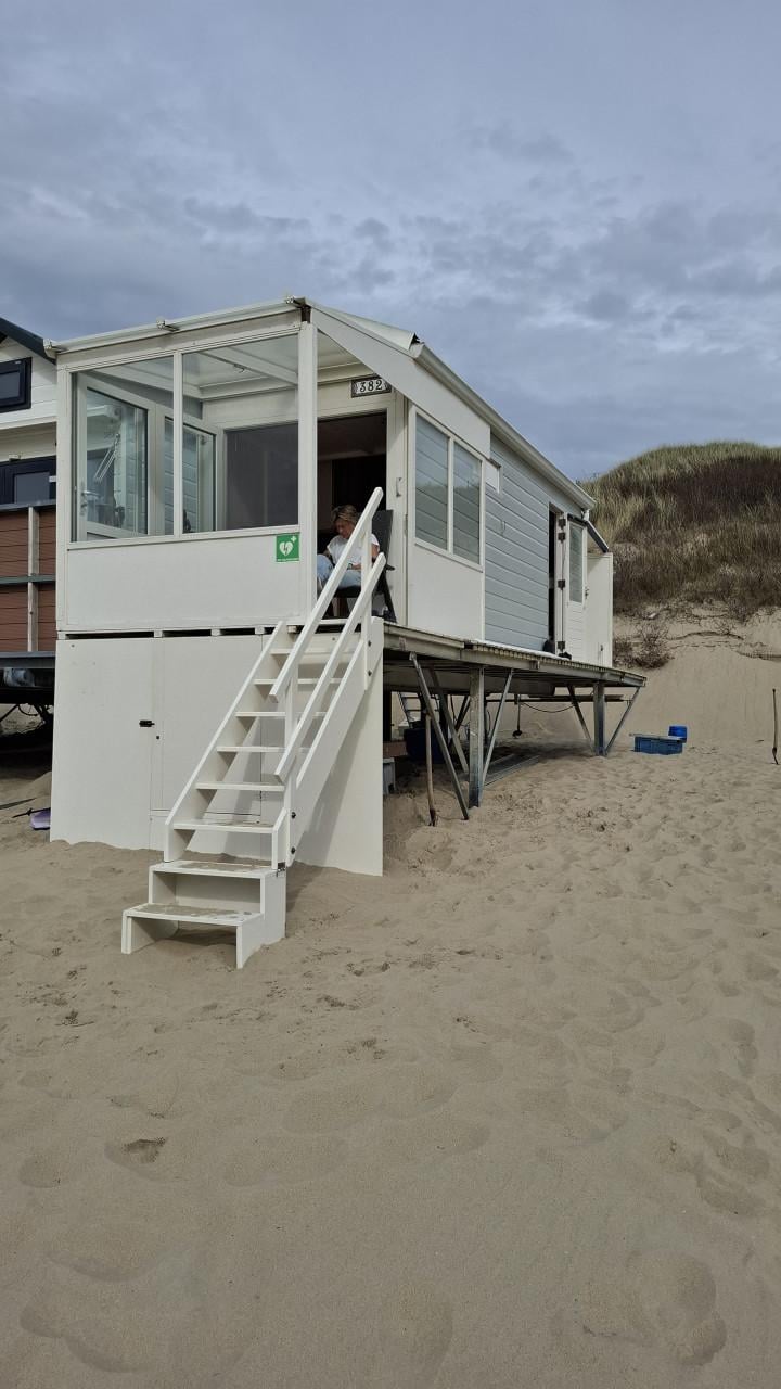 Hard houten trap Strandhuis