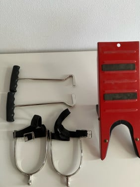Laarzenknecht, metalen haken voor laarzen en sporen, alle rvs
