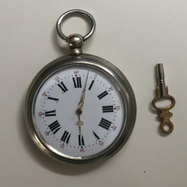Zilveren Zeeuws boeren zakhorloge 1893
