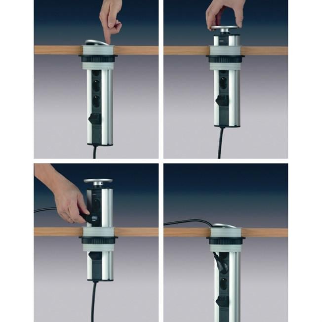 EVOline inbouw stopcontacten voor bv een keuken, tafel of bureau