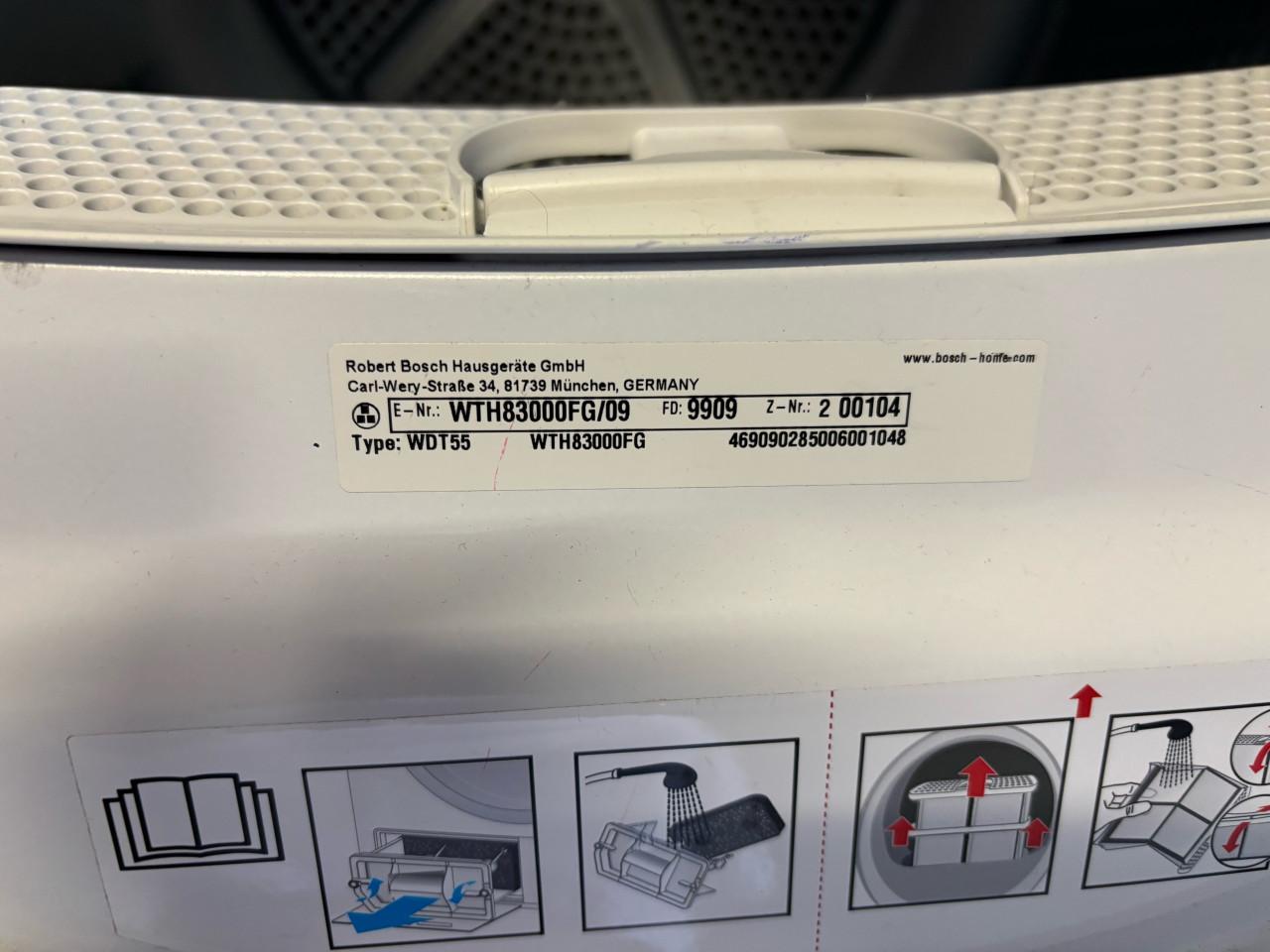 Wasmachine en droger Bosch