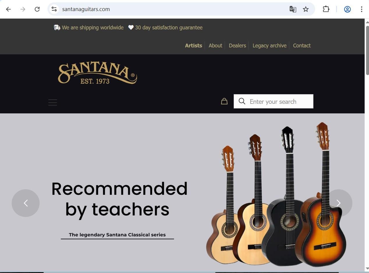 Akoestische guitar, Santana. 65 euro