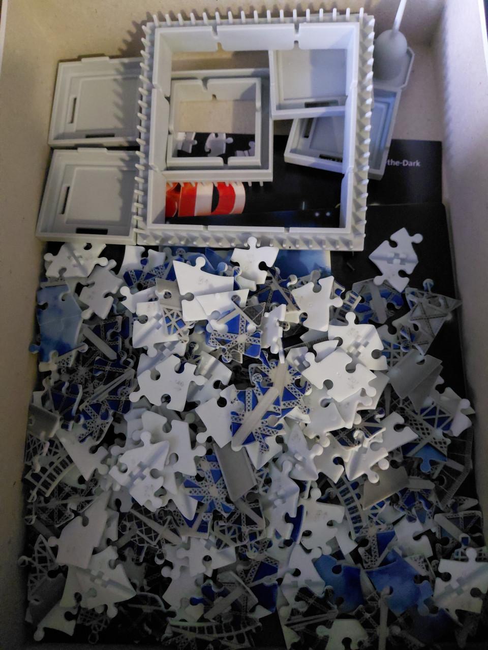 Eiffeltoren 3d puzzel glow in the dark