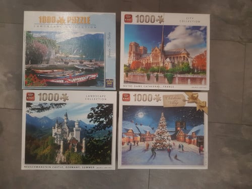 4 puzzels van King van 1000 stukjes