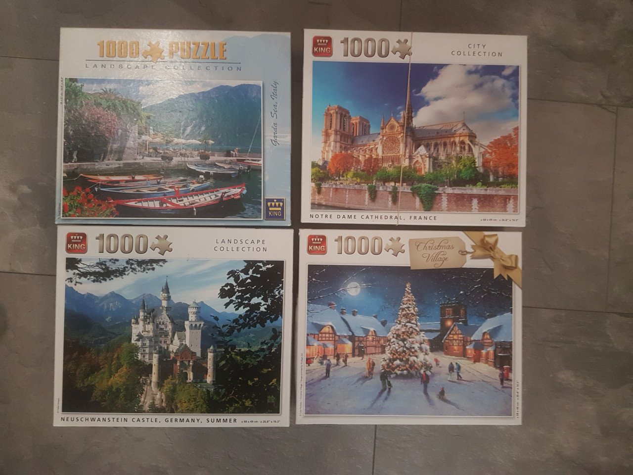 4 puzzels van King van 1000 stukjes