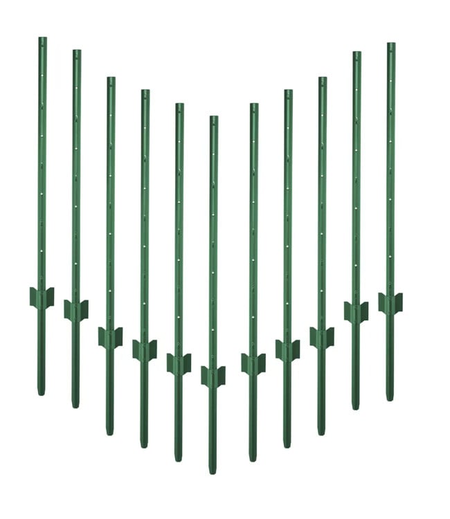 Afrastering palen - kippengaas -  11 stuks