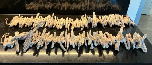 2 x houten slinger decoratie