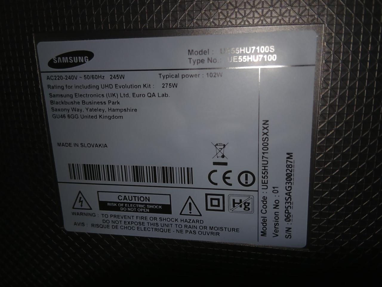 Samsung curved 55 inch