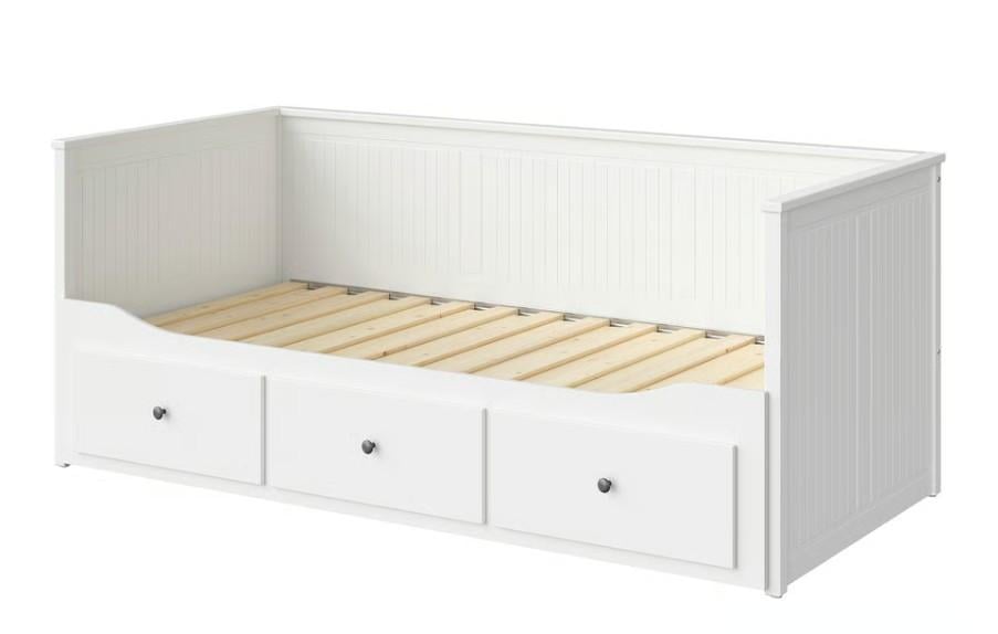 Hemnes (Ikea) bed(bank) wit met 3 lades