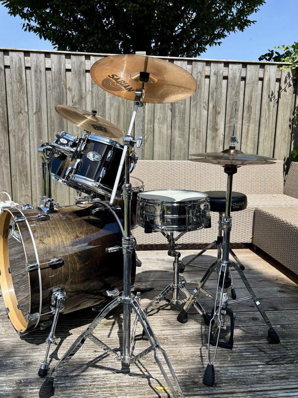 Compleet professioneel pearl vision drumstel