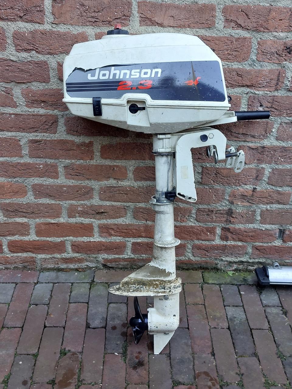 Klassieke Johnson 2.3pk buitenboordmotor, 2-takt