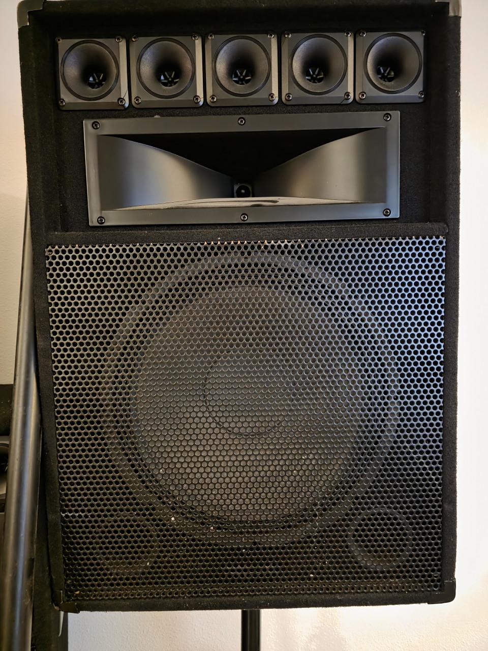 4x König PA-SP150 250W Zwart luidspreker