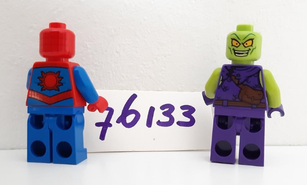 Lego Superhelden 76133:  Spider-Man autoachtervolging met de green goblin