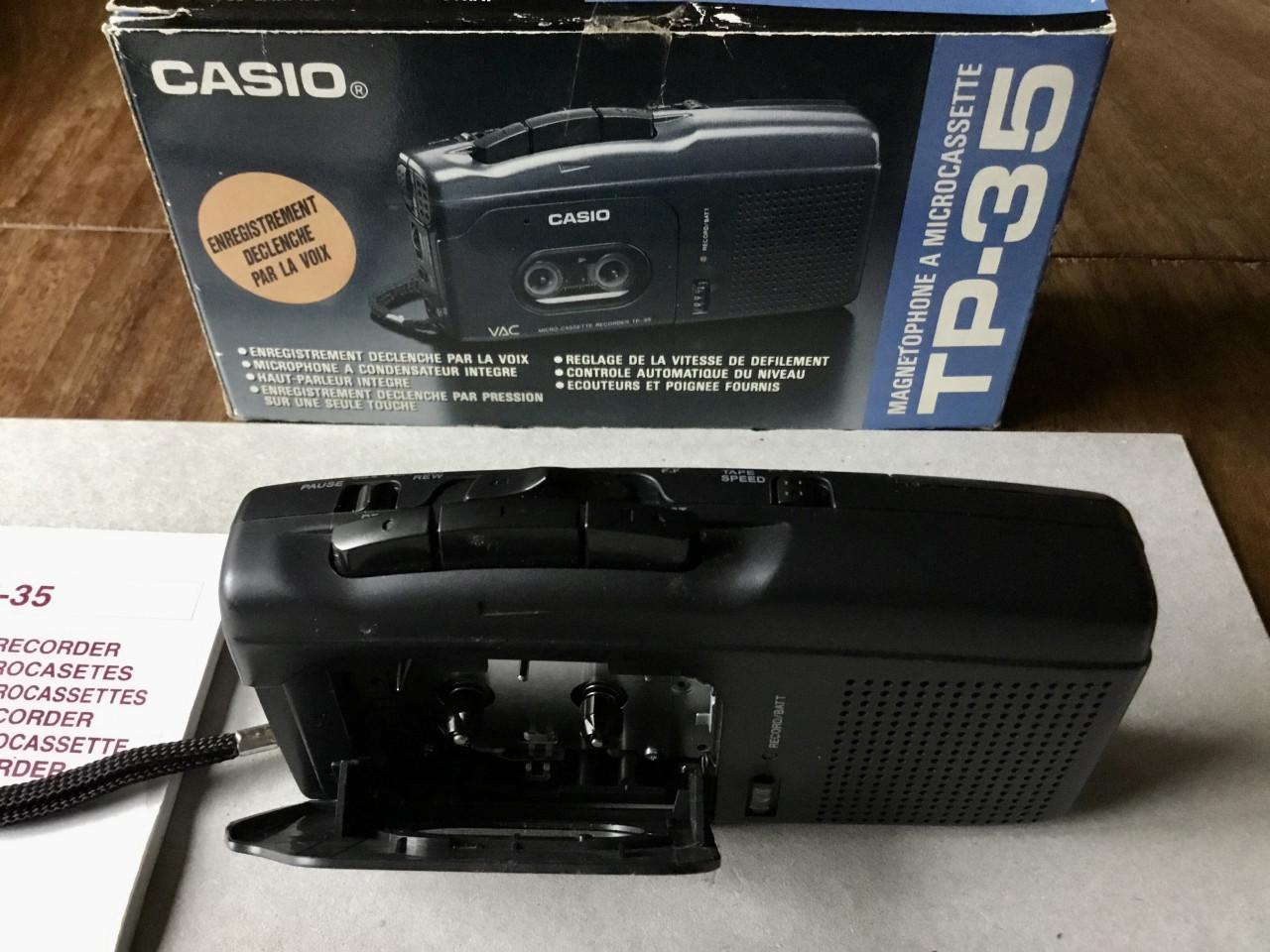 Handige Micro CASIO TP-35 + TDK MC-60 nw bandjes