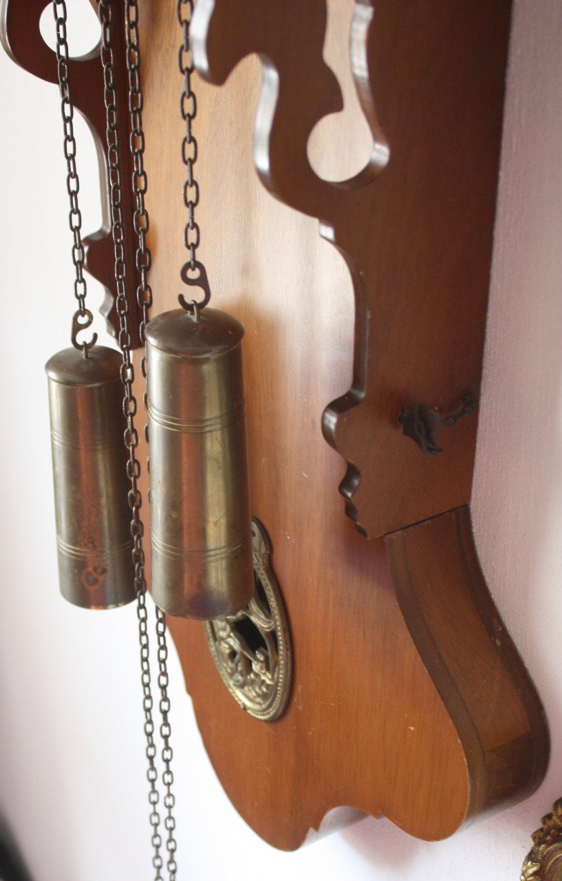 Vintage wandklok goed werkend