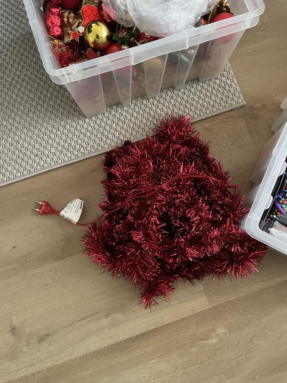 Kerstboom incl lampjes en kerstballen