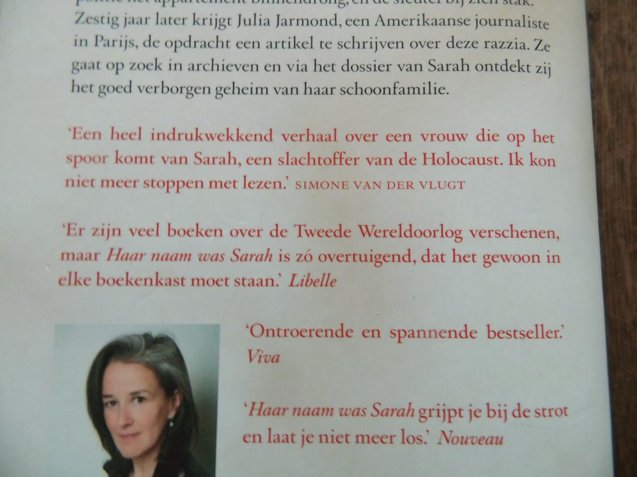 Haar naam was Sarah.