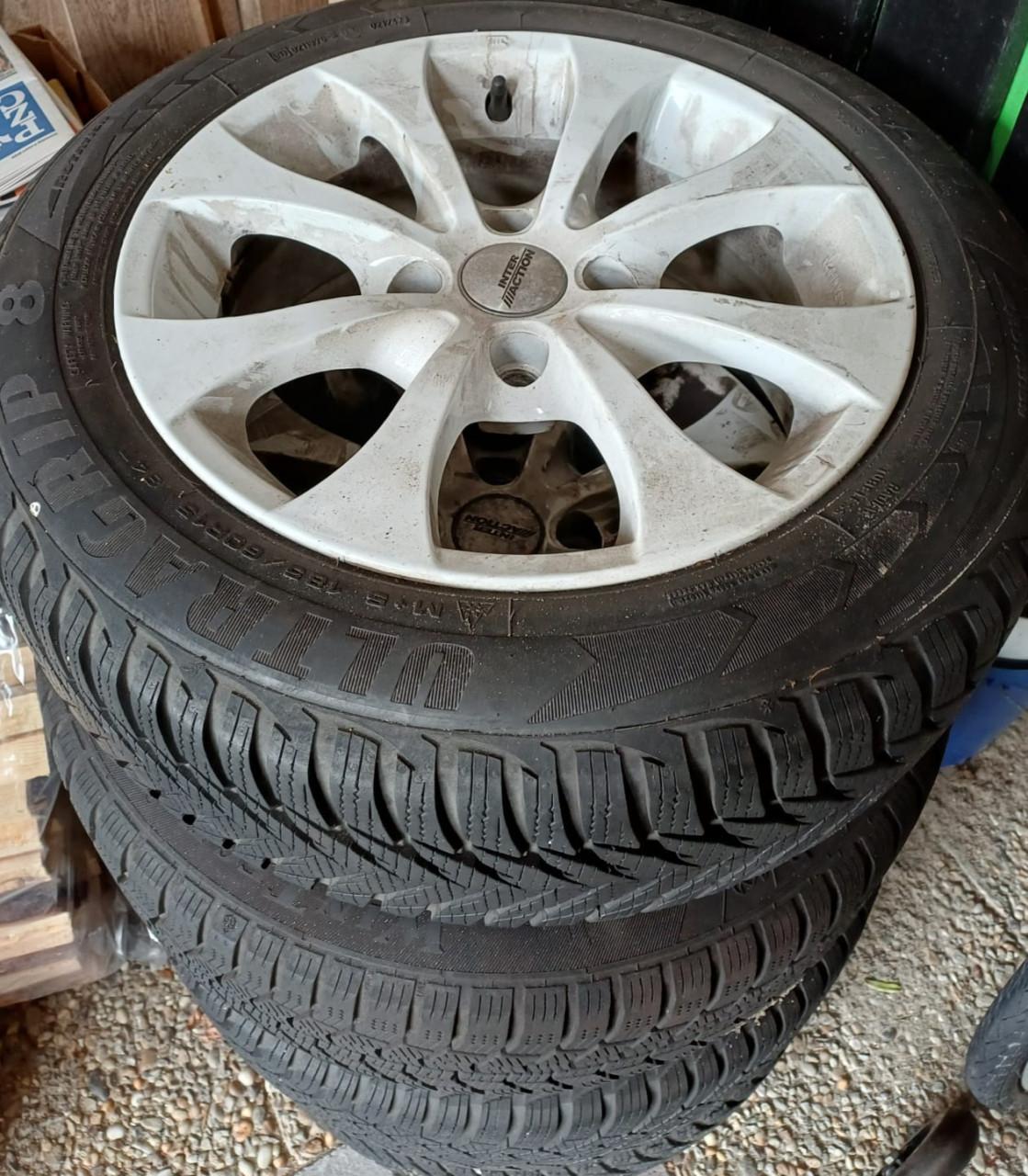 4 wielen met winterbanden