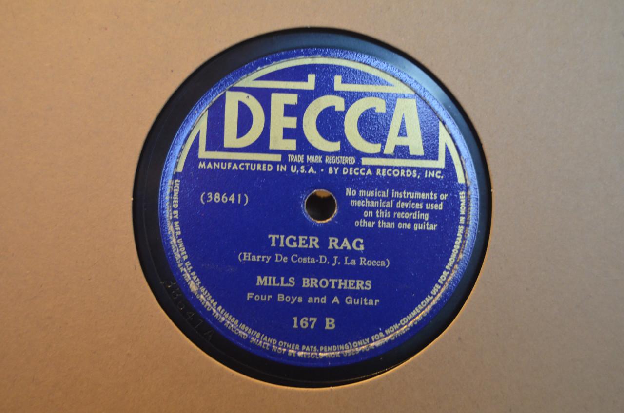 78 rpm Mills Brothers jaren '40 en '50 héél veel stuks. (8)