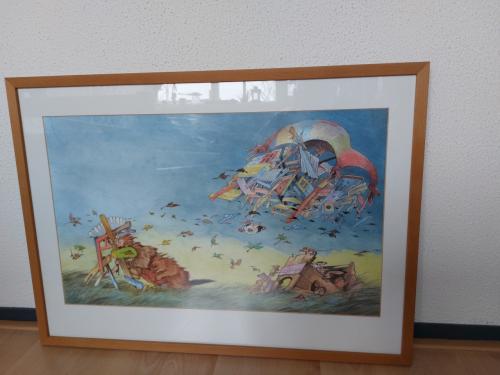 Mooie licht houten wissellijst