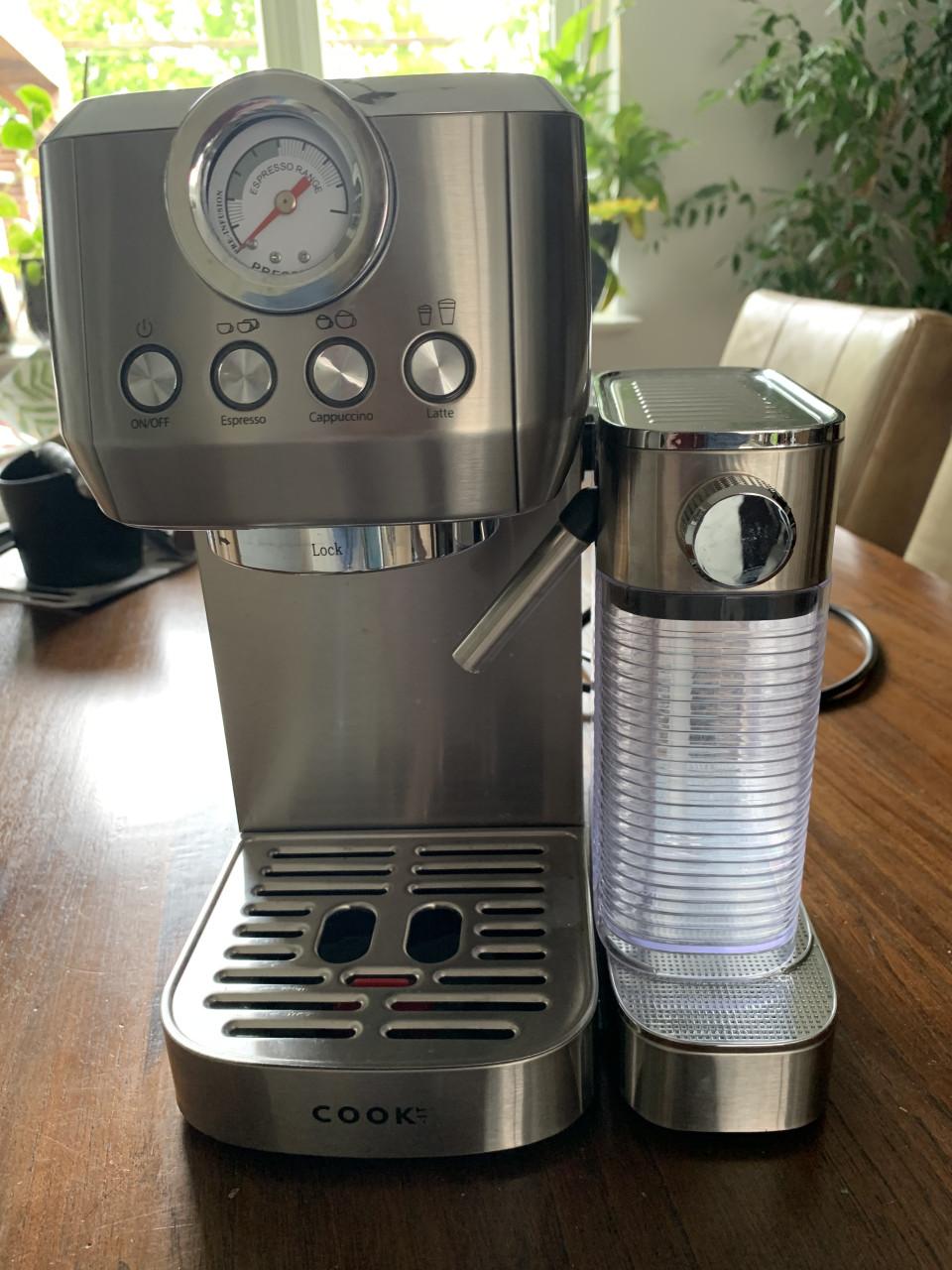 Zgan Cook espressoapparaat, compleet met melkopschuimer en alle accessoires