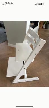 Stokke trip trap stoel wit
