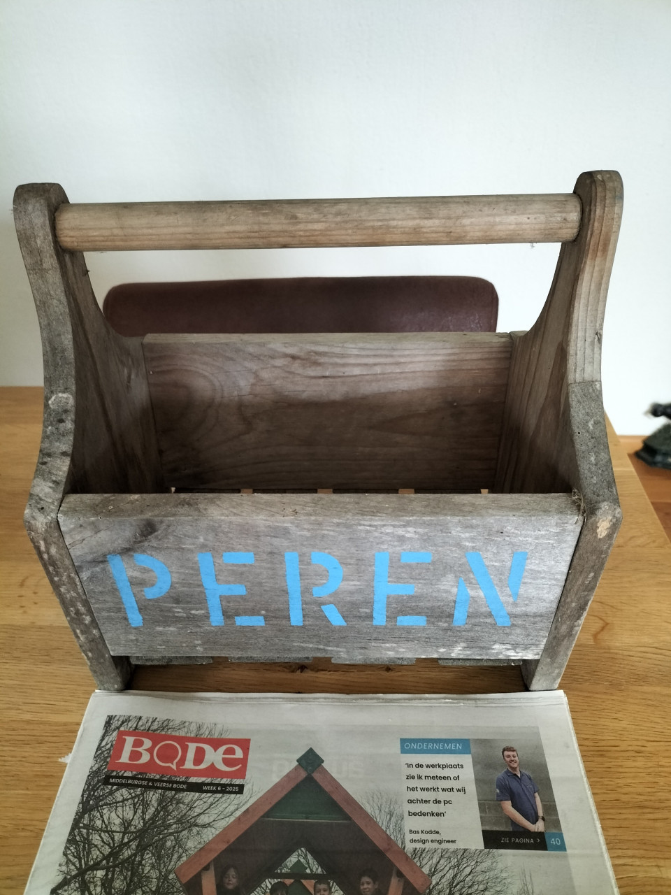 Houten perenkistje