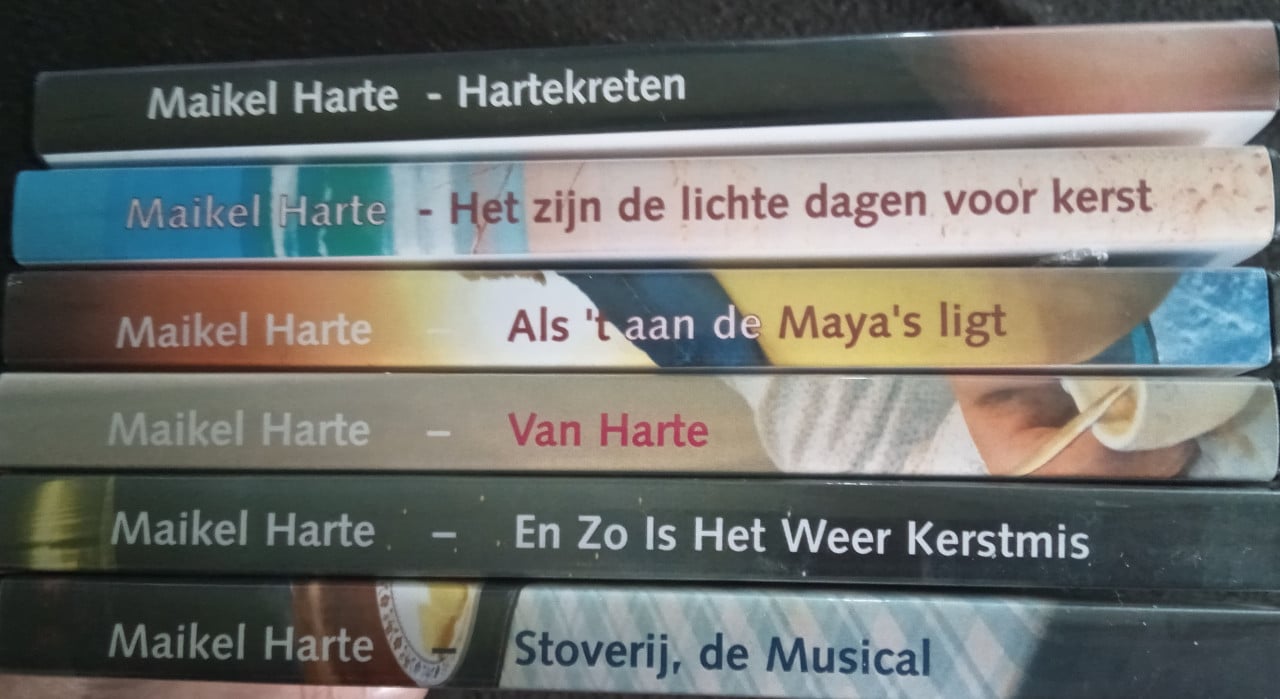 6 dvd s Maikel Harte