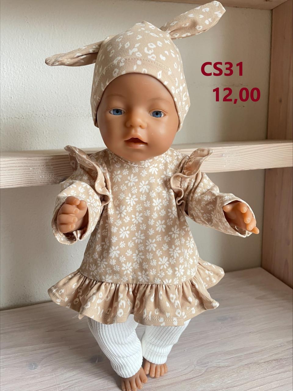 Poppenkleertjes baby born. Set. Opbrengst KiKa.