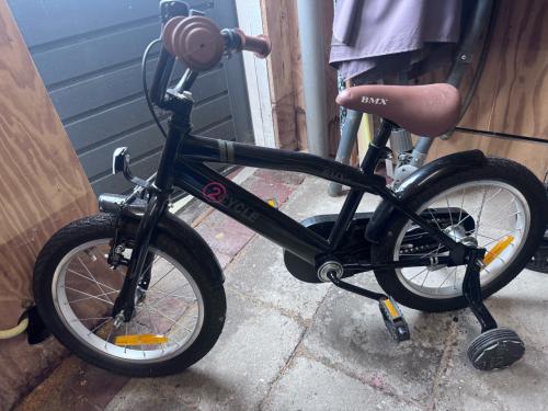 2Cycle BMX-Fun kinderfiets 16 inch (4 tot 6 jaar) voor jongens zwart
